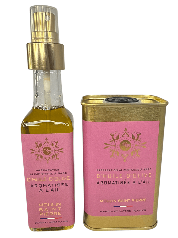 Huile d'olive à l'ail